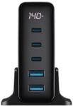 Havit UCLE004 Mobile Series GaN Utazó Töltő - 140 W, Fekete