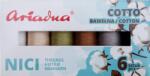 Ariadna Конец за шиене Cotton 80 6 x 170 m Earth Colours (71503-ZAZ 1111)