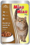 MIAU MIAU Macskaeledel Adult Nedves Nyúl 100g (1026484)