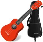 Classic Cantabile US-100 RD Szoprán Ukulele Piros SZETT Tokkal (KST30867)