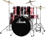 XDrum Semi 22" Standard Dobkészlet Ajakvörös állvány+ Crash Cintányér (KST39577)