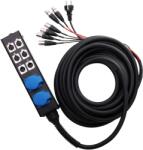 Pronomic Stage Multicore SMC-15 4/2/2 XLR / AC 15m 4xSend, 2xReturn, 2x230V/AC színpadi dobozra (KST34297)