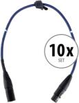 Pronomic Stage DMX3-0.5 DMX kábel 0.5m 10 darabos KÉSZLET (KST38562)