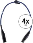 Pronomic Stage DMX3-0.5 DMX kábel 0.5m 4 darabos KÉSZLET (KST38561)