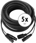 Pronomic 5 Darabos Készlet Pronomic Stage IECD-10 DMX hibrid kábel C/DMX 10 m (KST52360)
