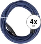 Pronomic Stage DMX3-10 DMX kábel 10m 4 darabos KÉSZLET (KST38565)