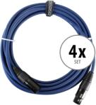 Pronomic 4-darabos KÉSZLET Pronomic Stage DMX3-5 DMX Kábel 3-pin 5 m (KST46713)