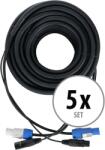 Pronomic Stage PPD-20 Hibrid Kábel Tápdugó / DMX 5db Szett (KST76000)