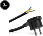 Kleiber Hálózati szerelhető tápkábel dugóval - műanyag füllel - 3 m kábellel - 3 x 1, 5 mm2 -
