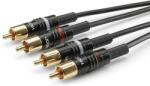 Sommer Cable Basic HBP-C2-0060 0, 6 m Negru Cablu Hi-Fi audio (HBP-C2-0060)