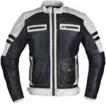 W-Tec Motoros bőrkabát W-TEC Esbiker fekete bézs csíkokkal 6XL (22807-6XL)
