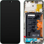 Huawei Honor X8b, Honor 200 Lite Előlap Keret+LCD Kijelző+Érintőpanel+Akkumulátor, Zöld, Glamorous Green (0235AHGF) Gyári, Service Pack