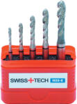Swisstech M3-M8 FEKETE GYŰRŰS HSS-E CSAVART HORNYÚ GÉPI MENETFÚRÓ KÉSZLET (5 DB-OS) (SWT1859910X)