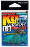DEC Decoy Worm 37 Kg Hook Narrow #2 Ns Black 9pcs/bag (e-jde43702)