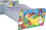  Pat pentru fetite 2-8 ani Frumoasa Si Bestia, model cu saltea inclusa de 140x70 Cm Ptv4129 (PTV4129)