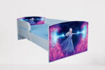  Pat Pentru Fete 2-16 Ani Frozen 3, Cu Protectie Si Saltea De 180x80 Cm Ptv4674 (PTV4674)