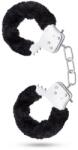 Temptasia Cuffs - plüss bilincs (fekete) - sexshopcenter
