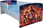  Patut pentru baieti 2-6 ani Eroi Avengers, Cu Protectie si saltea de 130x60 Cm Ptv1690 (PTV1690)