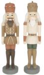  Dekoráció diótörő poly 4, 7x4, 5x18cm barna, krém 2 féle 1db, figura nem választható
