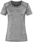 Stedman Női sportpóló fényvisszaverő elemekkel - Szürke melírozott | M (ST8940-1000299373)
