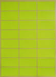 OfficeArt Etikett 48x24 mm Neon Sárga 24 Darab/Ív 10 Ív/Csomag (HBAX0089)