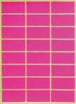 OfficeArt Etikett 48x24 mm Neon Pink 24 Darab/ív 10 ív/Csomag (HBAX0087)