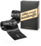 Bijoux Indiscrets Silky Sensual Handcuffs fekete kötöző, bilincs
