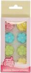 Funcakes Cukor dekoráció - Pasztell virágok 32 db