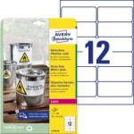 Avery Zweckform Poliészter címkék, nagyon tartósak, 99, 1x42, 3 mm, Avery A4, fehér, 20 lap