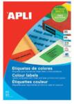 APLI 210 x 297 mm-es piros címkék, 20 lap