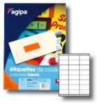 APLI Színes címkék 70x35 mm APLI A4 100 lap fluo narancssárga
