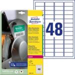 Avery Zweckform Avery címkék 45, 7 x 21, 2 mm, ultra tartós fehér