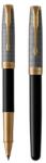 Parker Roller PARKER Sonnet Silver & Black GT -F- fekete