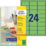 Avery Zweckform Avery levehető címkék 63, 5x33, 9 mm, zöld