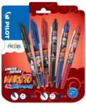 Pilot Görgős gumi PILOT Frixion Ball + Clicker Naruto, hegy 0, 35 mm - 6 db-os készlet