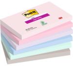 Post-it Super Sticky SOULFUL öntapadós jegyzettömb, 76x127 mm, 6 db 90 jegyzettömb