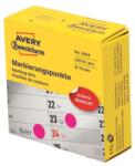 Avery Zweckform 19 mm-es kerek címkék, Avery lila, adagolóban