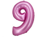 Godan Rózsaszín Satin Pink 9-es szám fólia lufi 76 cm MLG144987 (MLG144987)