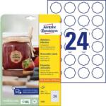 Avery Zweckform Virág alakú címkék 40, 8x40, 3 mm, Avery 10 lap, fehér