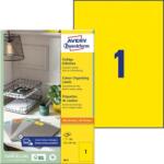 Avery Zweckform Színes címkék 210x297 mm Avery A4 100 lap sárga