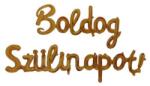  Boldog Szülinapot feliratú fólia lufi - Arany