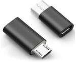 Gigapack Adapter (microUSB aljzat - Type-C, adatátvitel és töltés) FEKETE Asus Zenfone 3 5.5 (ZE552KL), Honor 8, Sony Xperia X Compact (F5321), Sony Xperia XZ (F8331), LG V20 (H990), Huawei Nova, Blackberr (GP