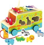 Acool Toy Sorter din lemn Acool Toy - autobuz muzical (ACT44) Instrument muzical de jucarie