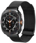 DUX DUCIS pótszíj (egyedi méret, alumínium, milánói, mágneses) FEKETE Samsung Galaxy Watch Ultra eSIM 47mm (SM-L705) (GP-162526)