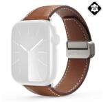 DUX DUCIS YA pótszíj (egyedi méret, nagy, valódi bőr, mágneses) BARNA Apple Watch Ultra 2 49mm, Watch Ultra 49mm, Watch Series 9 45mm (GP-152506)