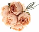 4-Home Buchet artificial Peony portocaliu, 16 x 27 cm