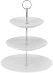Excellent Houseware Suport servire cu 3 nivele Excellent Houseware, portelan, 25x34 cm, alb (KO-628900040) Tava