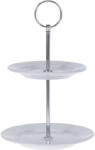 Excellent Houseware Suport servire cu 2 nivele Excellent Houseware, portelan, 15x21.5 cm, alb (KO-795880090) Tava