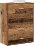 vidaXL Шкафове с 4 чекмеджета 2 бр 60x31x40 см инженерно дърво (858836)