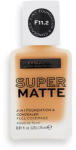 Revolution Relove Super Matte 2 in 1 Foundation & Concealer течен матиращ фон дьо тен и коректор 2 в 1 за жени 24 мл